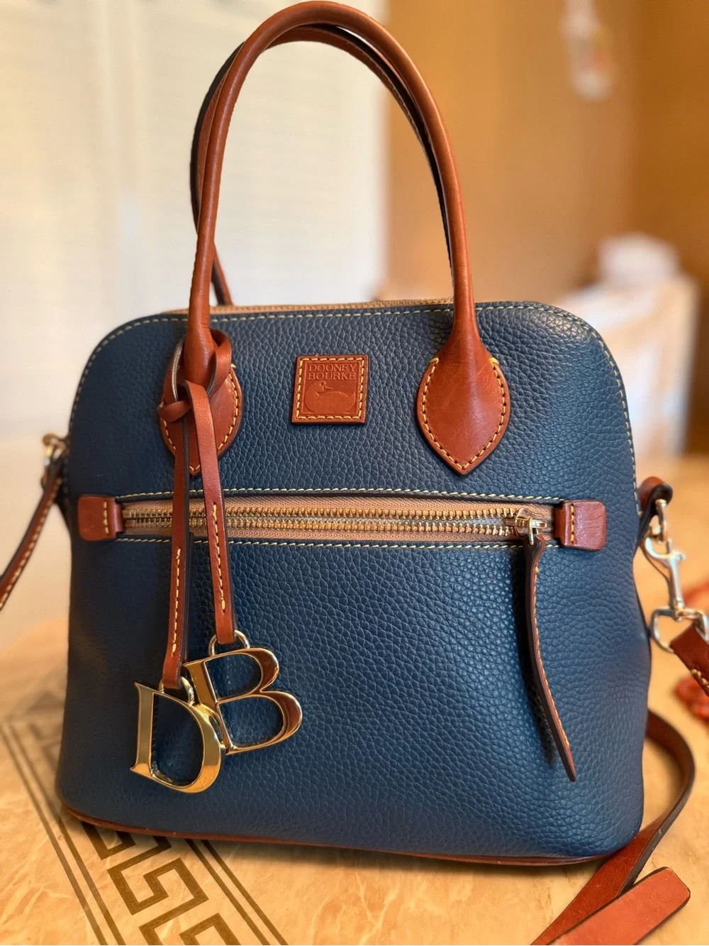 Dooney & Bourke Pebble Grain Domed Satchel